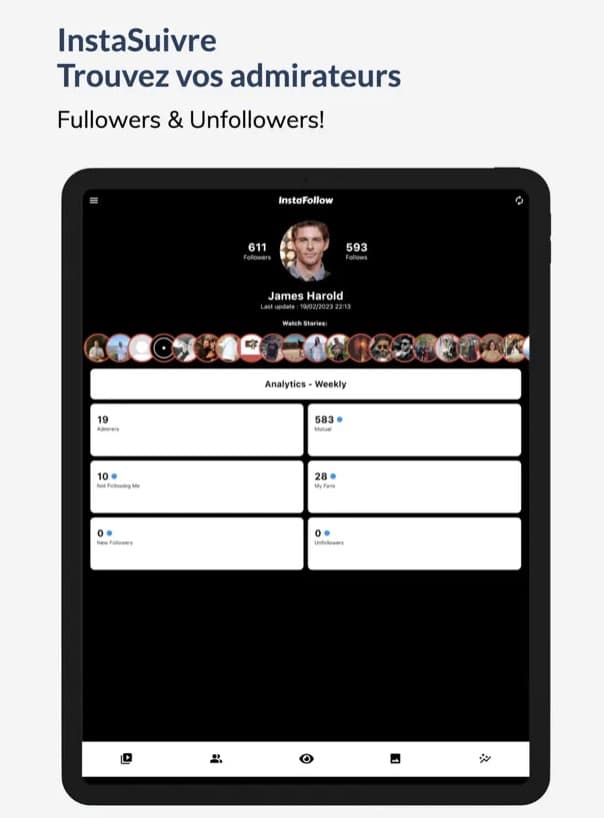 Instafollow pour voir qui se désabonne